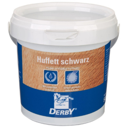 DERBY Huffett schwarz 500 ml – Smar do kopyt (czarny)