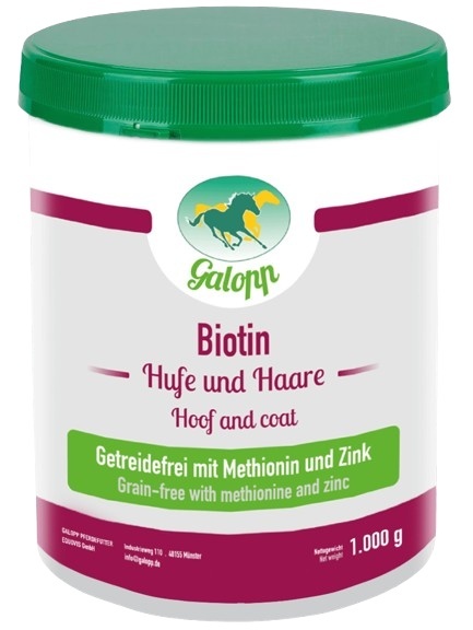 GALOPP Biotin 1 kg – Biotyna (granulowana – bez zbóż)