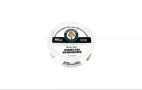 Gumeczki silikonowe do zaplatania warkoczyków i koreczków – Białe Gumeczki silikonowe do zaplatania warkoczyków i koreczków – Białe