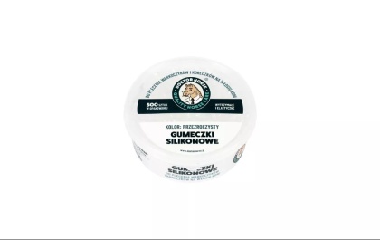 Gumeczki silikonowe do zaplatania warkoczyków i koreczków – Przeźroczyste