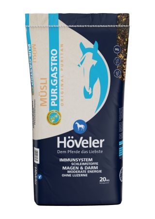 HÖVELER Pur.Gastro Musli 20 kg Dla koni z wrażliwym układem pokarmowym i odpornościowym