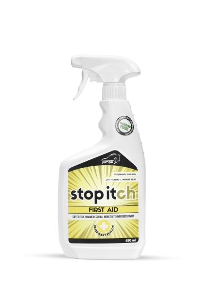 Jump It Stop Itch – emulsja łagodząca świąd i podrażnienia skóry koni - spray 650ml