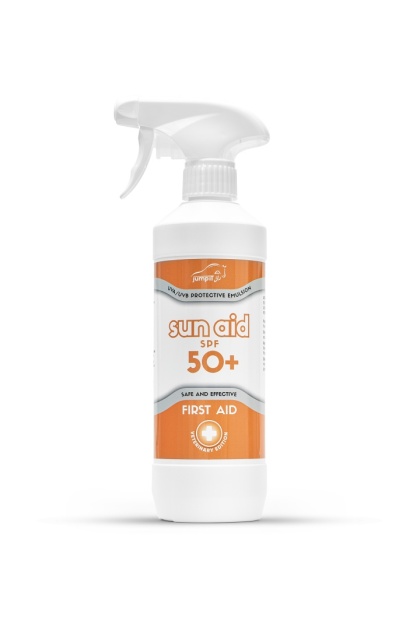 Jump It Sun Aid SPF 50+ – ochrona przeciwsłoneczna UVA/UVB dla koni 500 ml