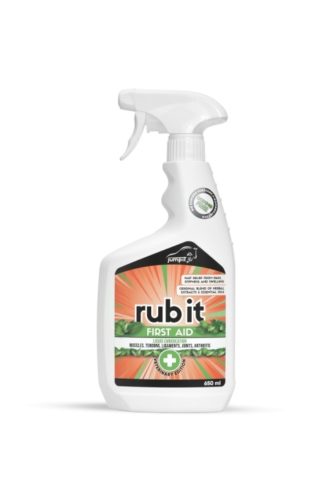 Jump It Together Rub It – regenerująca wcierka przeciwbólowa dla koni sportowych 650 ml