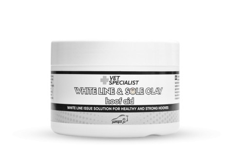 Jump It Together White Line & Sole Clay – glinka do linii białej i podeszwy kopyta konia 250 g