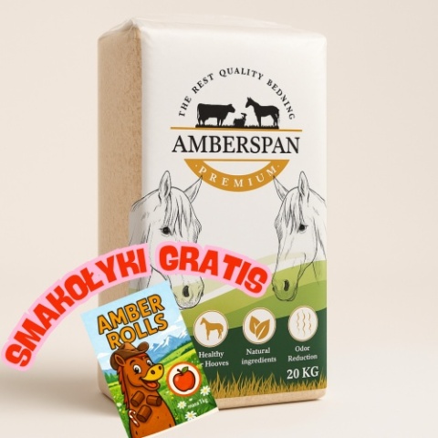Paleta Ściółka trocinowa dla koni Amberspan 20kg - 18 sztuk