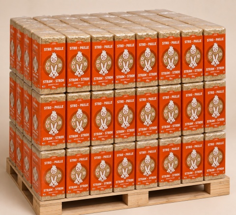 Paleta Słoma pszenna długa 10 kg - 33 szt