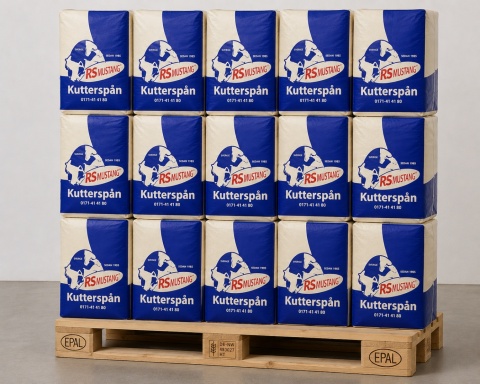 Paleta Trociny RS Mustang – premium ściółka - 25 kg - 18szt