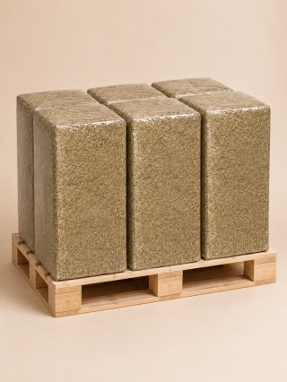 Półpaleta Ściółka lniana Nord Flax waga 20 kg - 6 szt