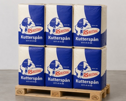 Półpaleta Trociny RS Mustang – premium ściółka - 25 kg - 6szt