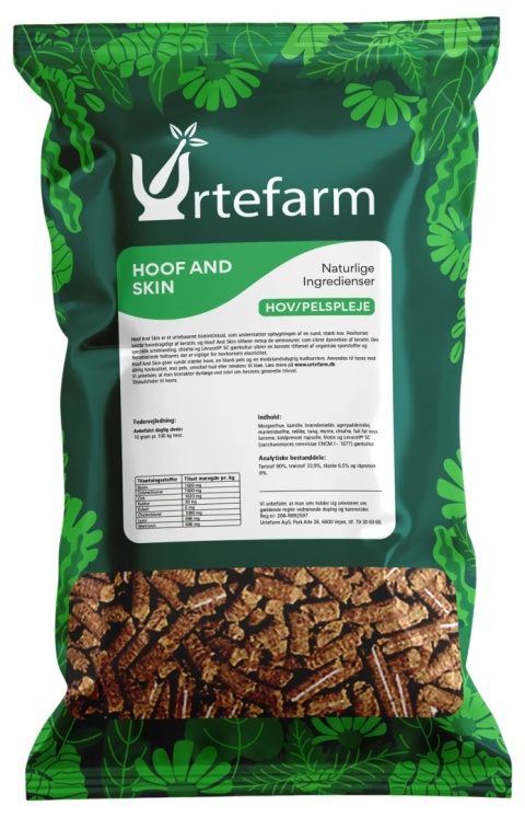 URTEFARM Hoof and Skin pellets 1 kg – Wsparcie dla zdrowych kopyt i skóry